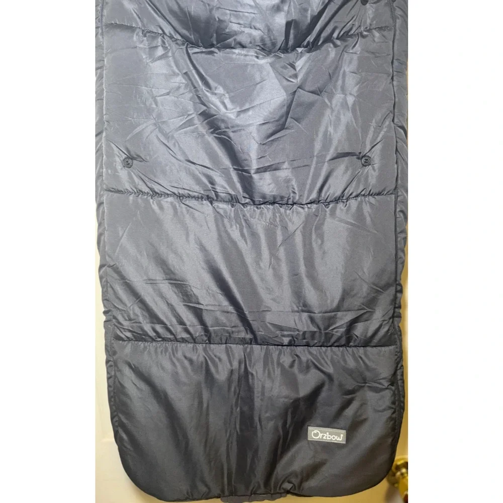 Orzbow Fleece Footmuff Gray Winter Full Zip for Infant Toddler Strollers